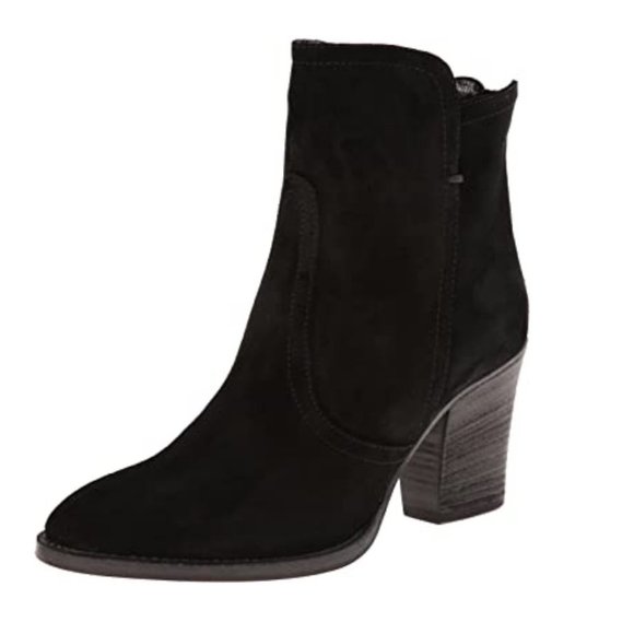 Aquatalia Shoes - Aquatalia Booties Genuine Suede Heeled Western Designer Black 11